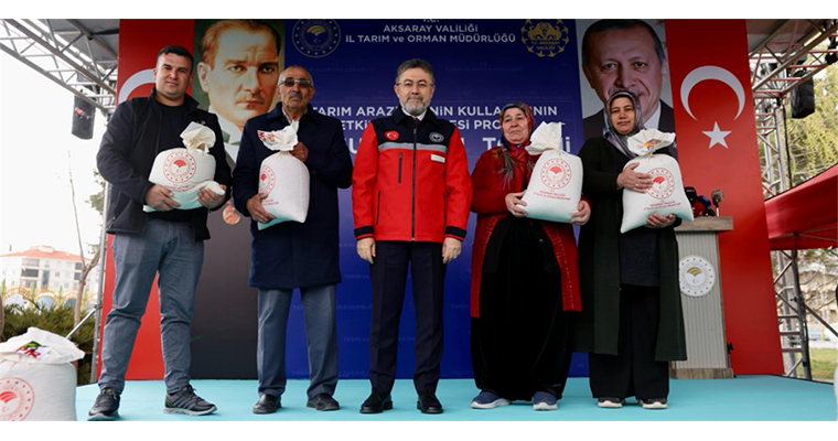 <h1>TARIM VE ORMAN BAKANI YUMAKLI, AKSARAY'DA TOHUM TEMİN TÖRENİ'NDE KONUŞTU</h1>